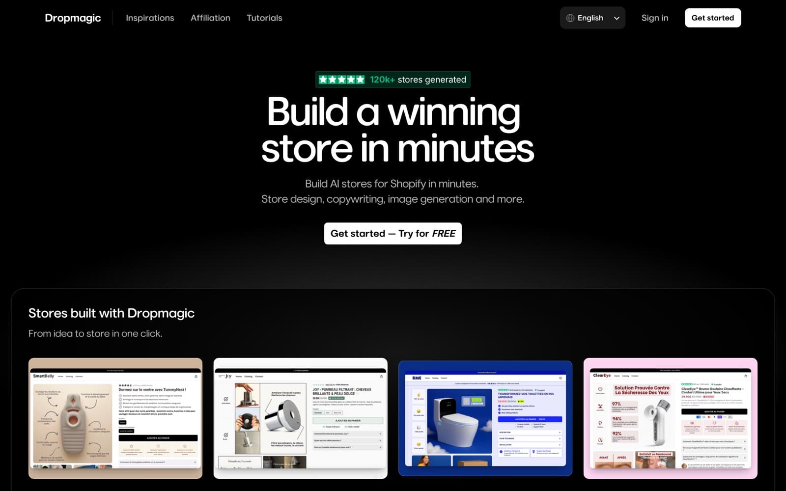 DropMagic homepage